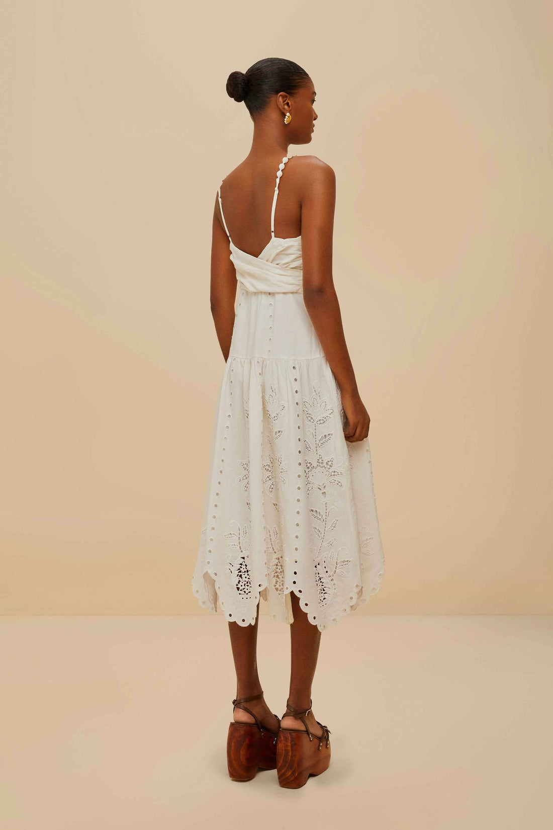 Off-White Richelieu Euroflax Midi Dress