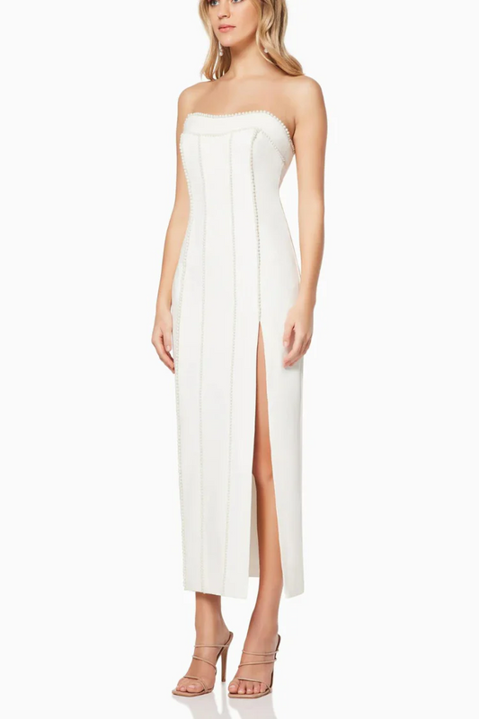 Pearl Structured Maxi Dress