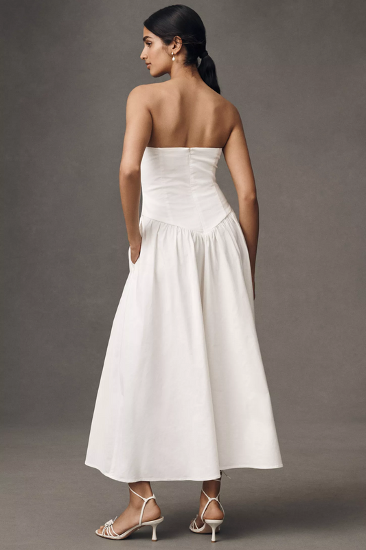 Strapless Midi Dress