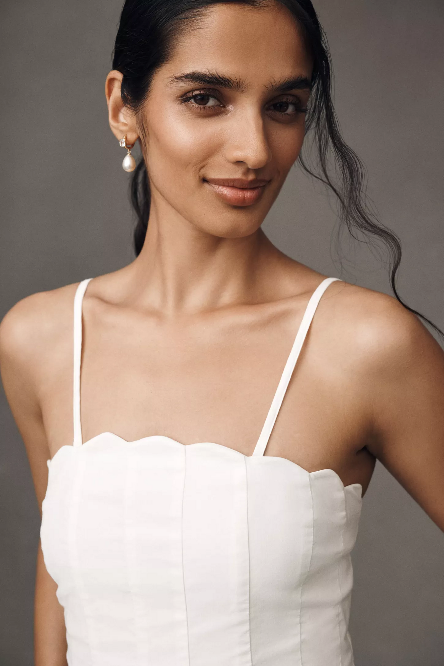 Strapless Midi Dress