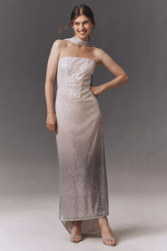 BHLDN Sequin Maxi Dress