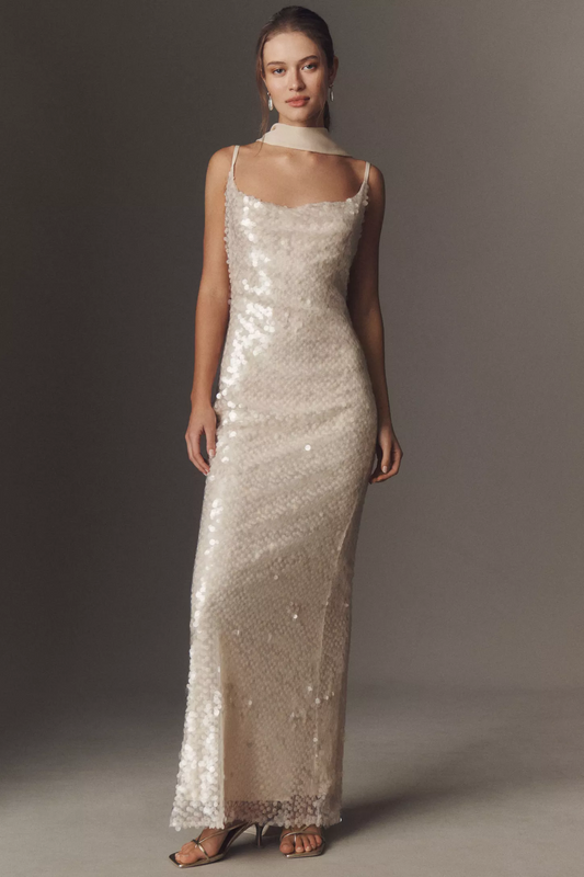 Mare Mare Sequin Column Maxi Dress