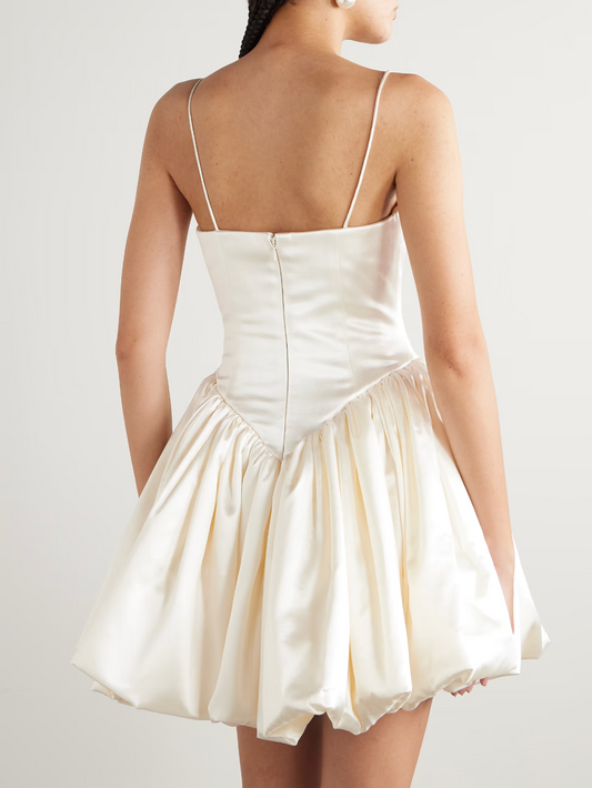 Satin Bustier Mini Dress