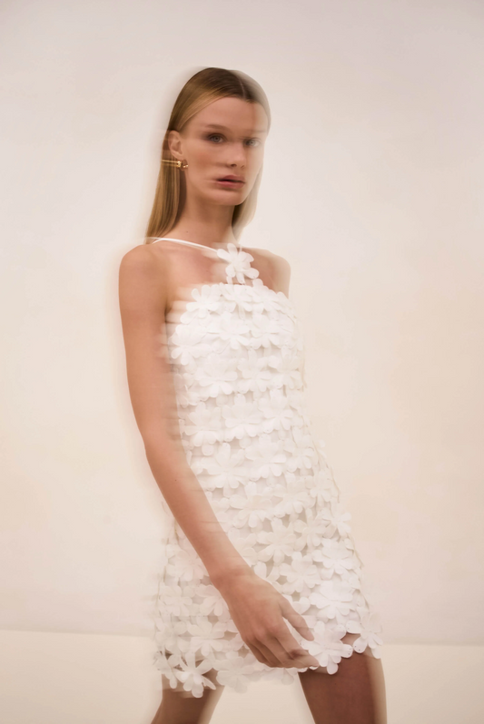 Floral Halter Mini Dress